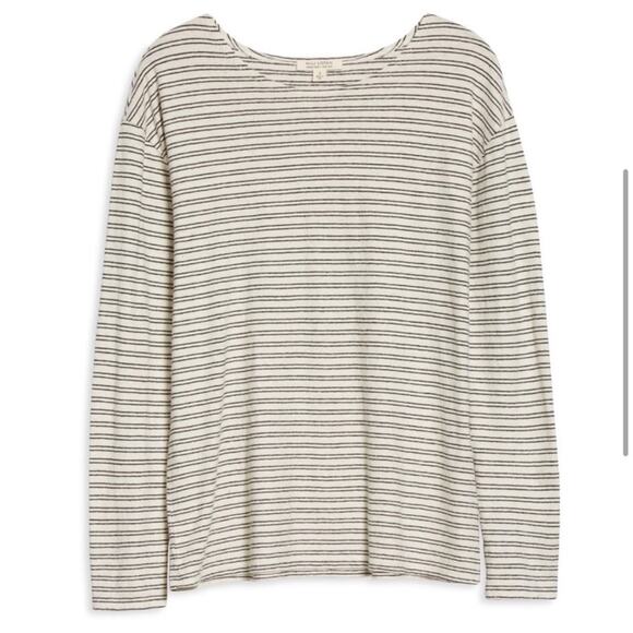 Nili Lotan Striped Long Sleeve Shirt Hemp and Organic Cotton Size XS - Picture 6 of 6